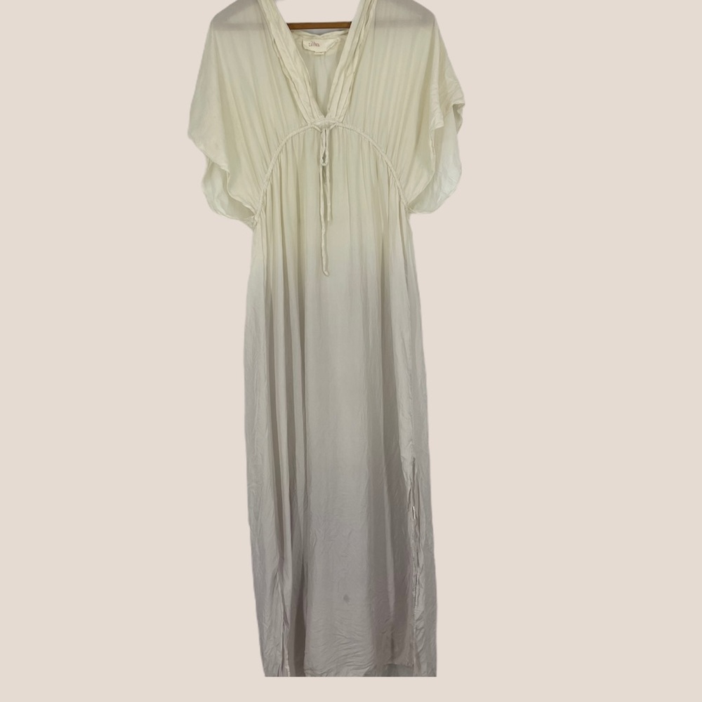 3 for $20 🔥Lilka full length silk ombré caftan house dress S